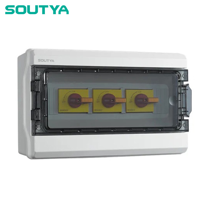 DC Isolator Box IP65 kabinett tre strenger